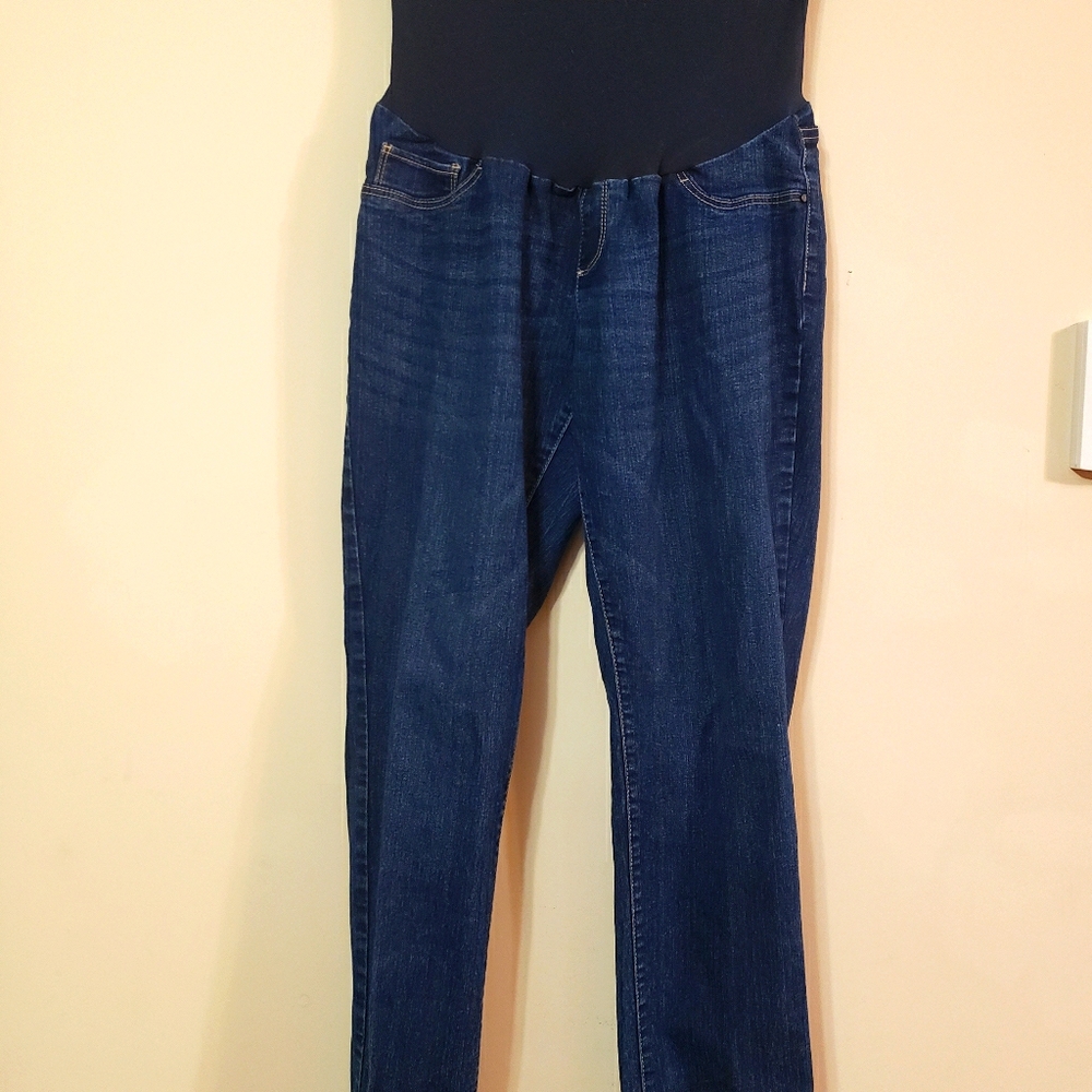Oh baby motherhood full panel straight leg jeans